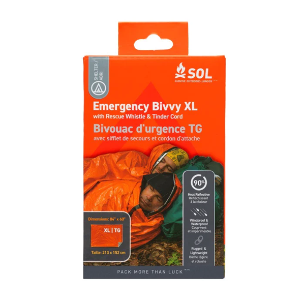 Emergency Bivvy XL w/ Rescue Whistle