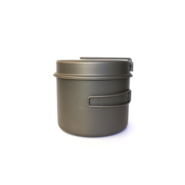 Titanium 1600ml Pot With Pan